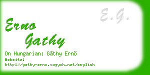 erno gathy business card